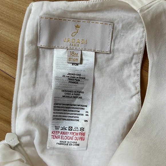 Authentic Jacadi baby Dress 18m / 81 cm - Picture 4 of 4
